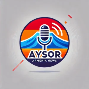 DALL·E 2025-02-21 18.13.05 - A modern and professional news icon for 'Aysor Armenia News'. The icon should incorporate elements of Armenian identity and journalism. Design element